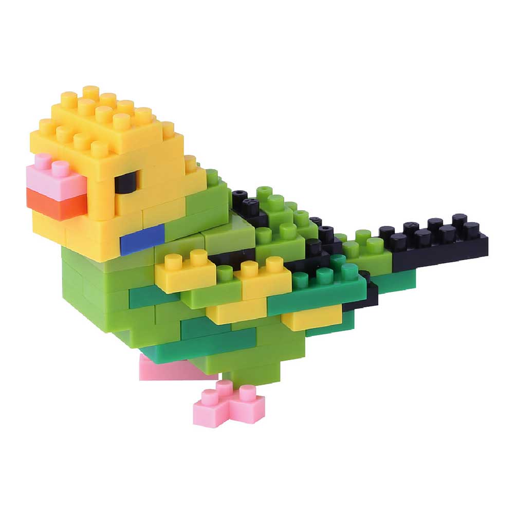 Green budgerigar nanoblock kit Australian Museum shop online